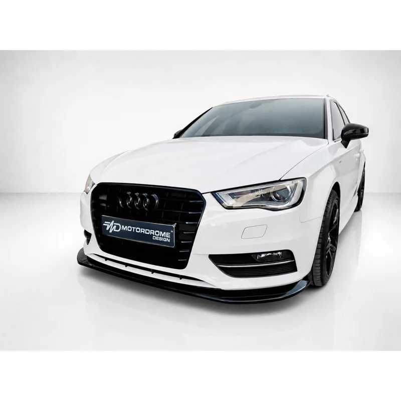 Motordrome Voorspoiler passend voor Audi A3 (8V) Sportback/HB/Sedan/Cabrio 2012-2016 (ABS)