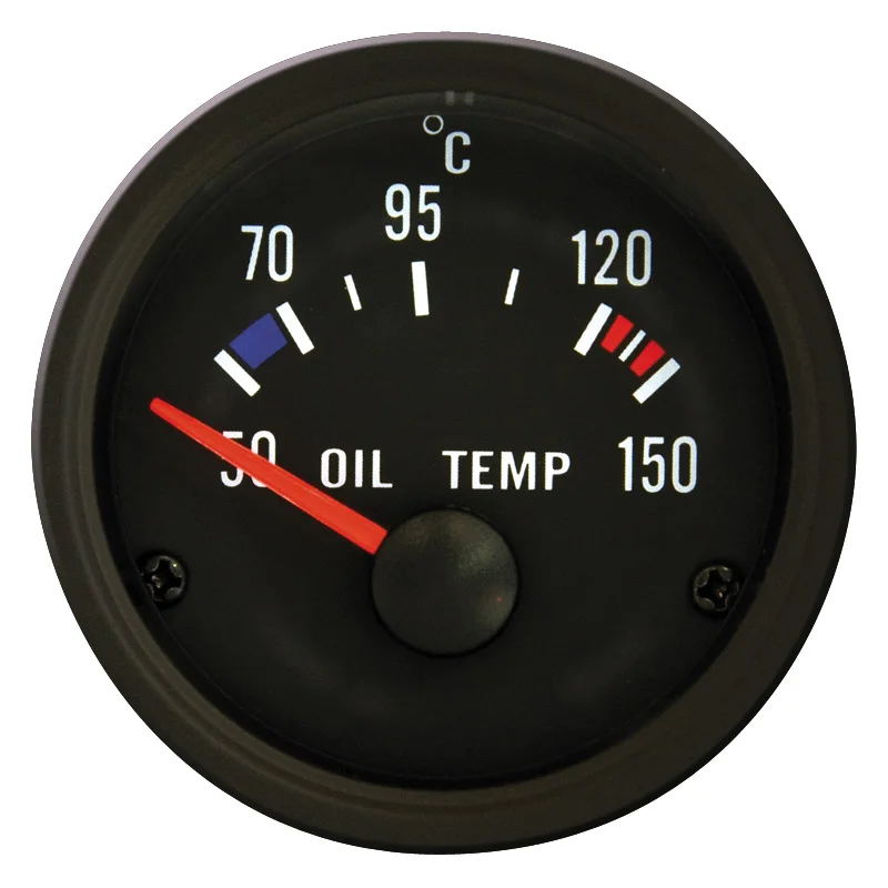 AutoStyle Performance Instrument Zwart Olietemperatuurmeter 50-150°C 52mm