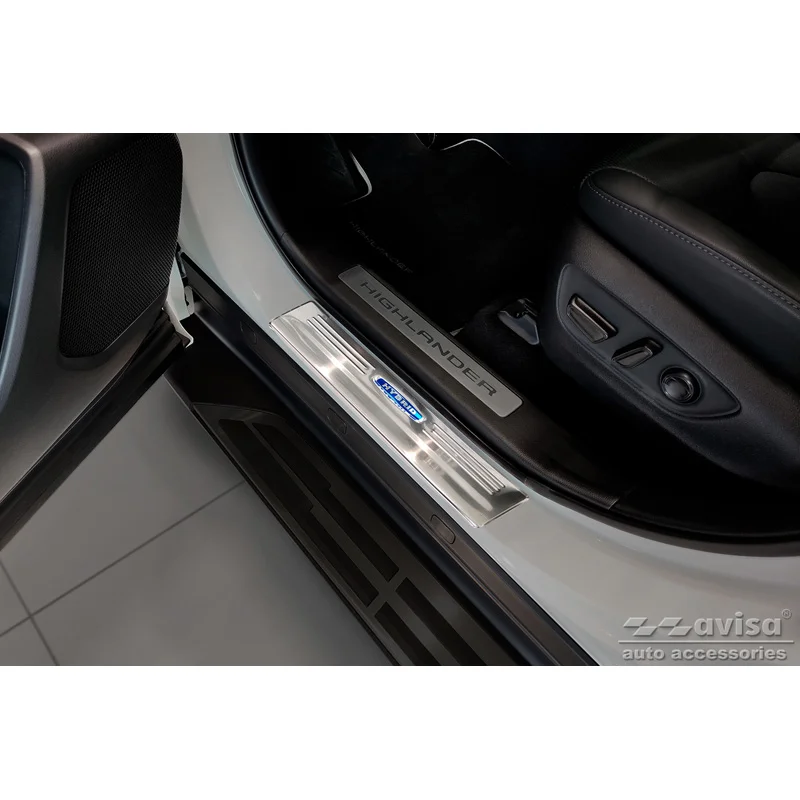 Avisa RVS Instaplijsten passend voor Toyota Highlander XU70 2020- 'Hybrid' - 4-delig