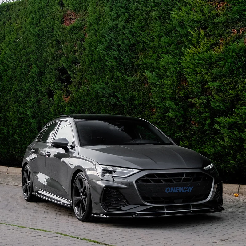 Oneway Complete bodykit passend voor Audi A3 (8Y) Sportback S-Line/S3 Facelift 2025- – Glanzend zwart