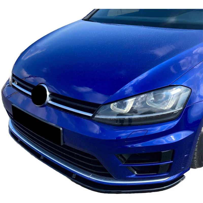 Oneway Voorspoilerlip passend voor Volkswagen Golf VII HB/Variant R/R Line 2013-2016 – Versie 3 – Glanzend zwart