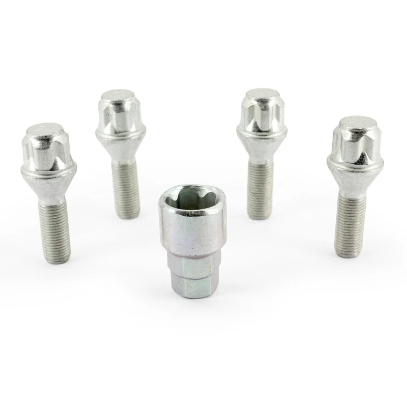 H&R Wielslotenset M12x1.25x30mm konisch – 4 slotbouten incl. adapter