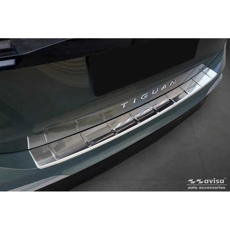 Avisa RVS Achterbumperprotector passend voor Volkswagen Tiguan (CT1) 2024- - Zilver