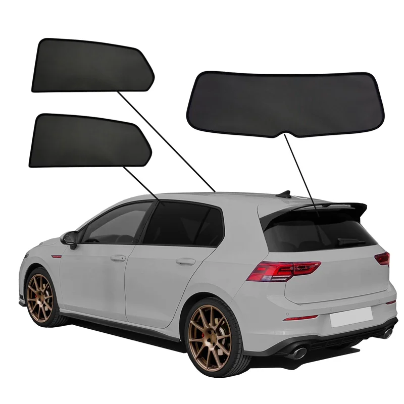 SunClip Zicht- & Zonwering passend voor Volkswagen Golf VIII (CD1) HB 5-deurs 2020-