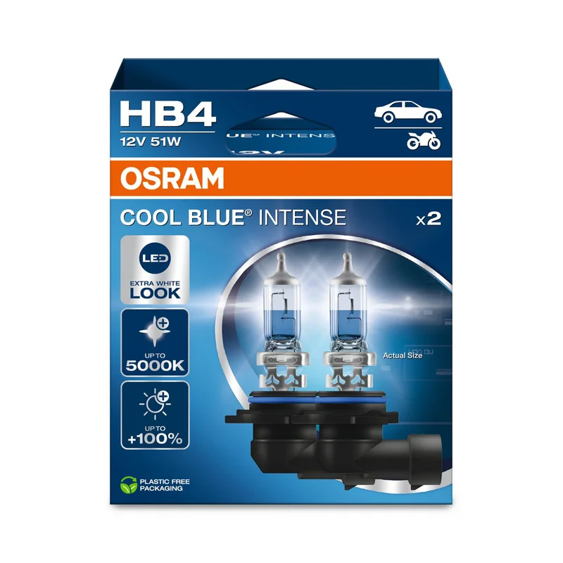Osram Cool Blue Intense NextGen Halogeen lampen - HB4 (9006) - 12V/51W - set à 2 stuks