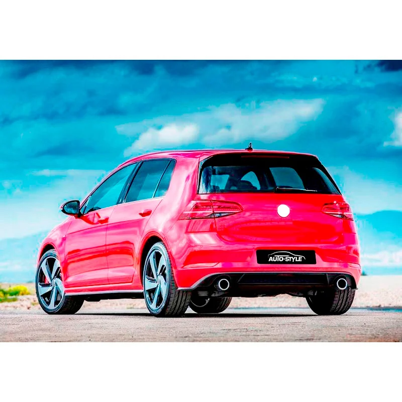 AutoStyle Achterbumperskirt passend voor Volkswagen Golf VII 3/5-deurs Facelift 2017- ‘GTi-Look’ (PP)