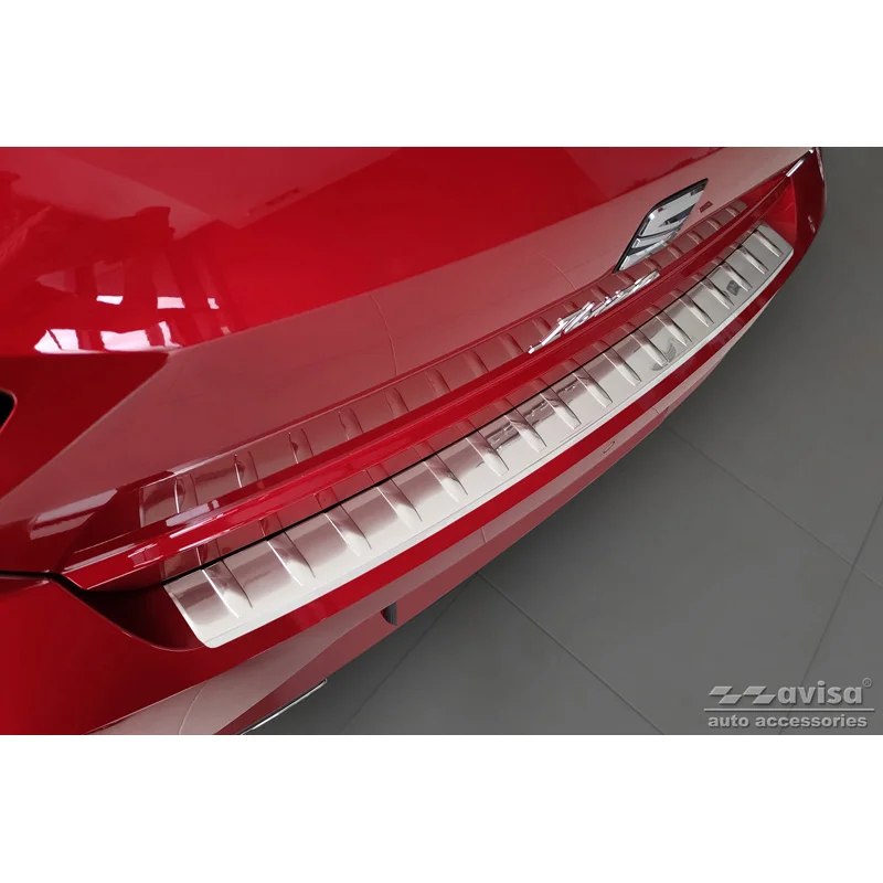 Avisa RVS Achterbumperprotector passend voor Seat Ibiza 6F Facelift 2021- - Zilver