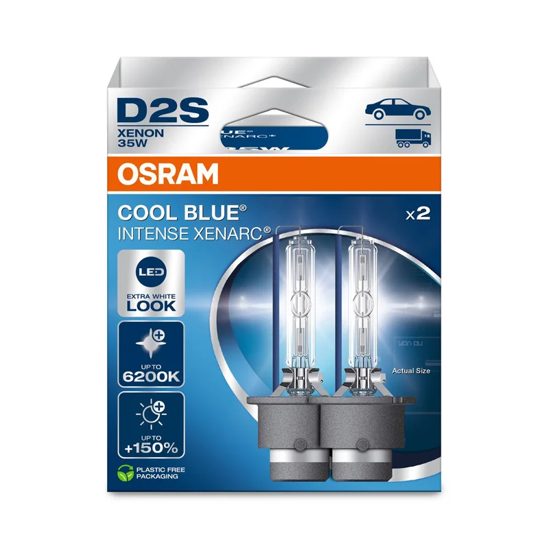 Osram Xenarc Cool Blue Intense NextGen Xenon lampen - D2S - 12V/35W - set à 2 stuks (max. 6200K)