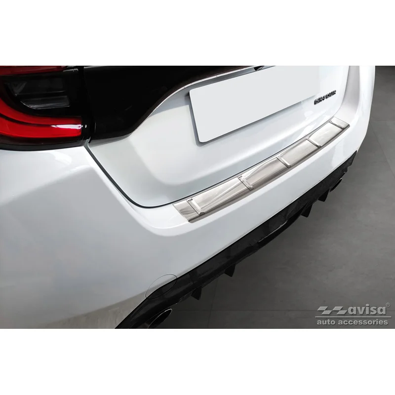 Avisa RVS Achterbumperprotector passend voor Toyota Yaris IV 'GR' - Zilver