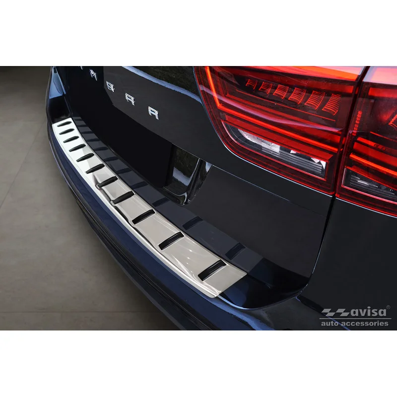 Avisa RVS Achterbumperprotector STRONG EDITION passend voor Volkswagen Sharan II & Seat Alhambra II 2010- - Zilver