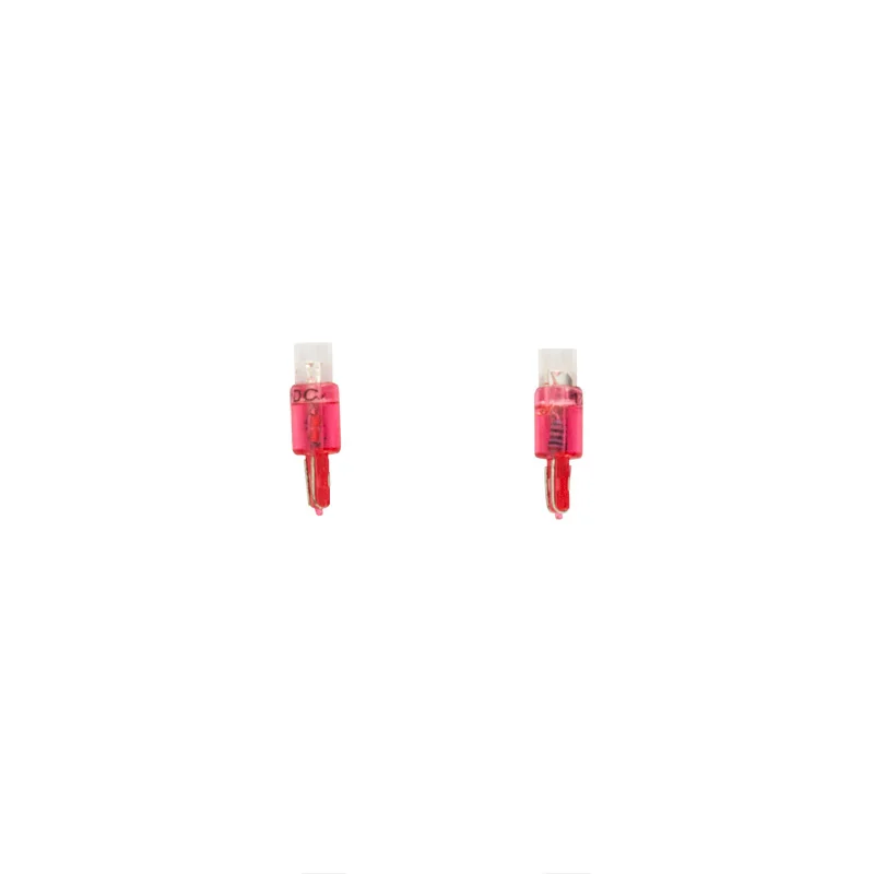 AutoStyle T-5 LED Instrument Lampen 12V Rood, set à 2 stuks