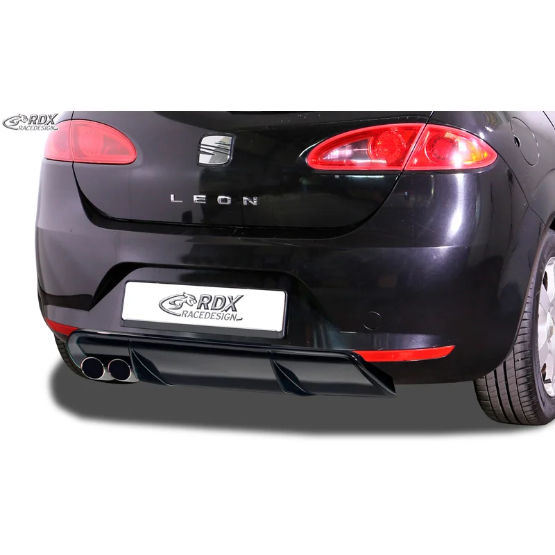 RDX Achterskirt ‘Diffusor’ passend voor Seat Leon 1P 2005-2008 excl. FR/Cupra (ABS zwart glanzend)