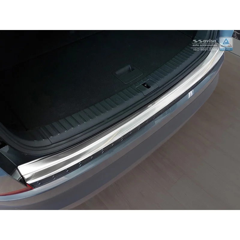 Avisa RVS Achterbumperprotector passend voor Skoda Kodiaq 2017-2021 & FL 2021-2024 Incl. RS & Scout - Zilver