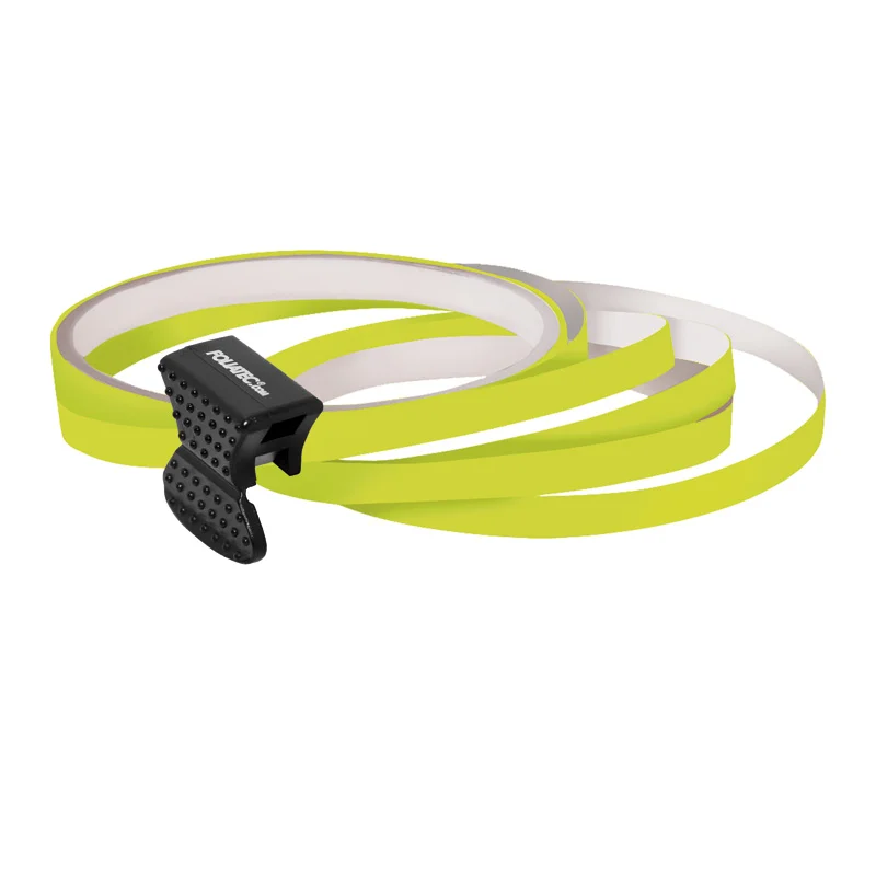 Foliatec PIN Striping voor velgen incl. montage hulpstuk – neon geel – 4 strips 6mmx2,15meter & 1 testrol 6mmx40cm