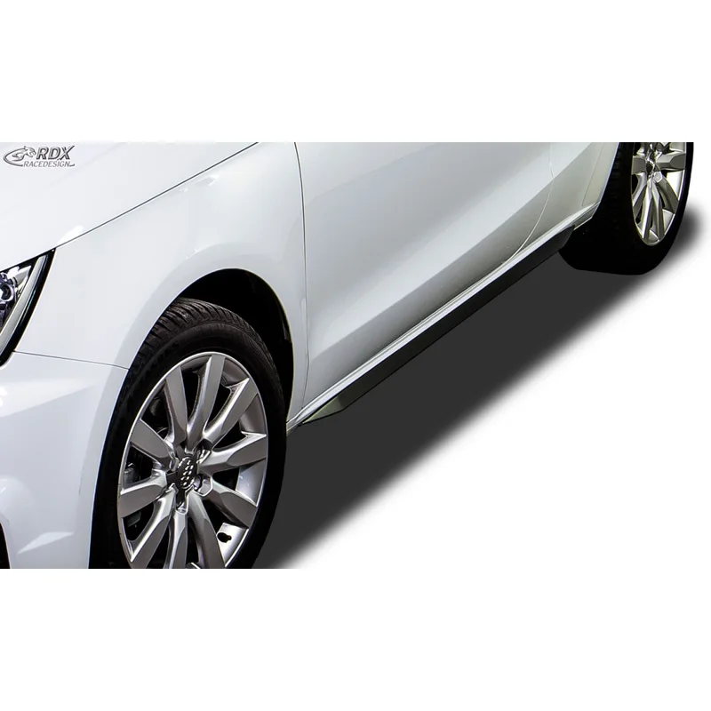 RDX Sideskirts ‘Slim’ passend voor Audi A1 8X 3/5-deurs (ABS zwart glanzend)
