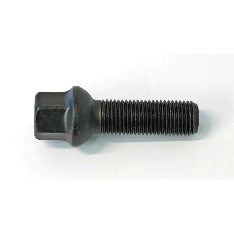 H&R Wielbout bolkonisch R13 M14x1.50 - Lengte 37mm - Zwart (bv. passend voor VAG)