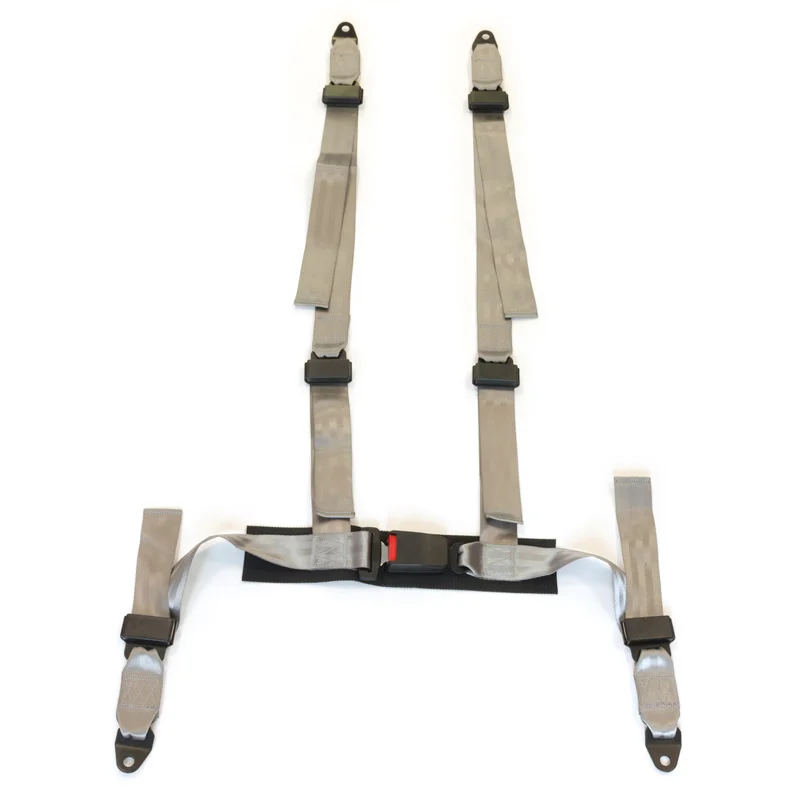 AutoStyle Racing Sportgordel 4-Punts Zilver + E-keur (2-inch)