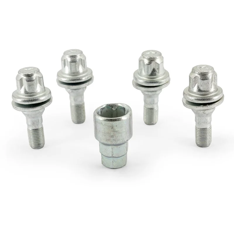 H&R Wielslotenset M12x1.25x36mm vlak – 4 slotbouten incl. adapter