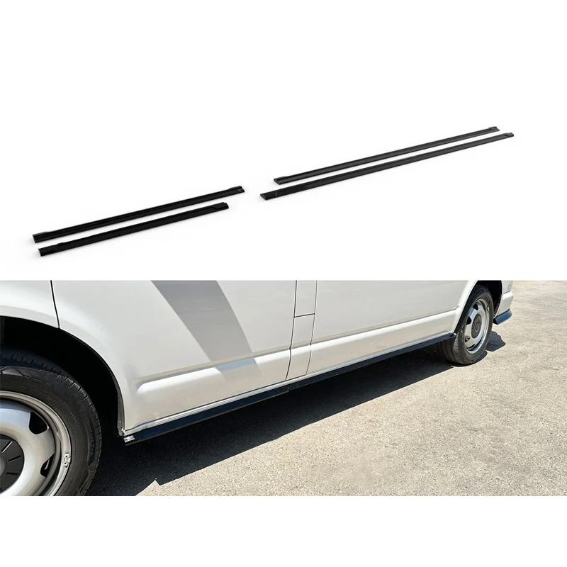 Motordrome Sideskirts passend voor Volkswagen Transporter T6.1 LWB 2020-2022 (ABS)