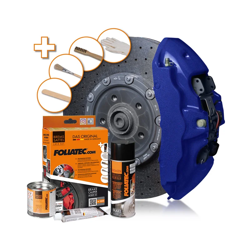 Foliatec Remklauwlakset – Performance Blauw Glanzend – 3 Componenten