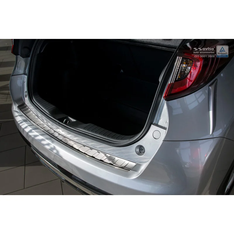 Avisa RVS Achterbumperprotector passend voor Honda Civic IX 5-deurs Facelift 2015- - Zilver