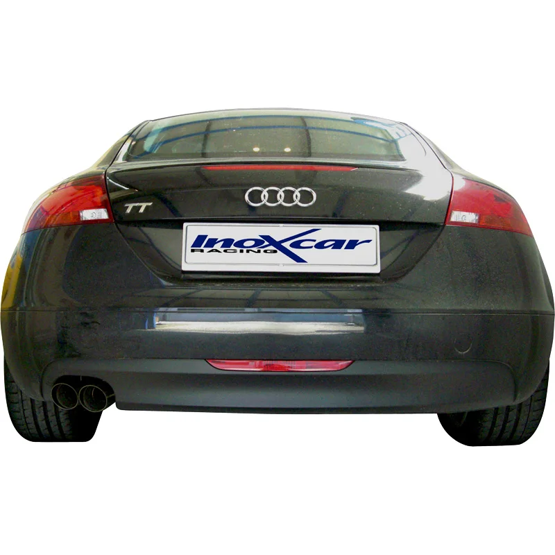 InoXcar 100% RVS Sportuitlaat passend voor Audi TT 2.0 TFSi (200pk) 2006- 2x80mm Racing