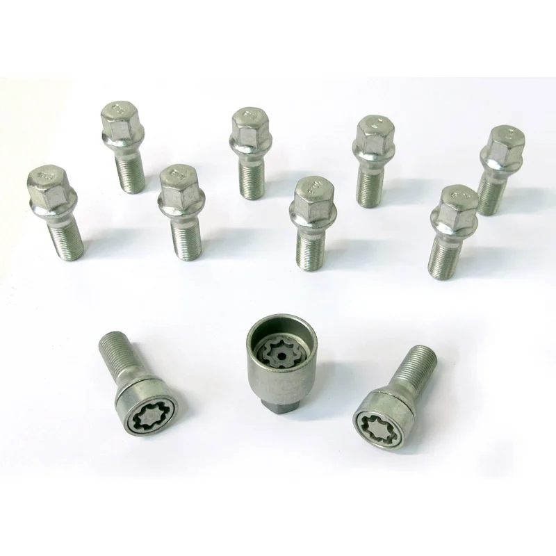 H&R Wielboutenset konisch M14x1.25 – Lengte 50mm – 10 stuks – incl. wielsloten