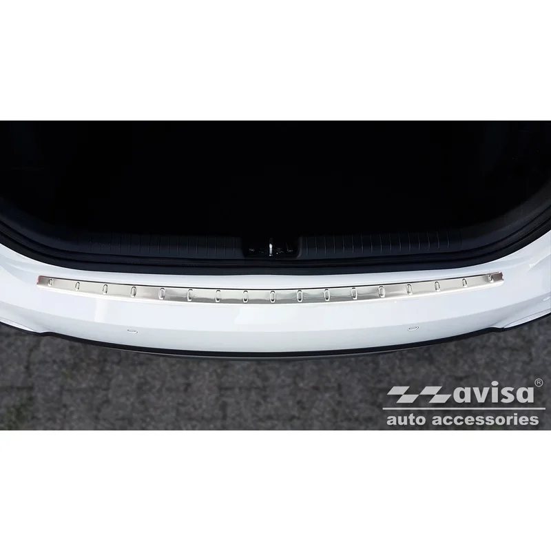 Avisa RVS Achterbumperprotector passend voor Hyundai i20 II 5-deurs & Active Crossover FL 2018-2020 - - Zilver