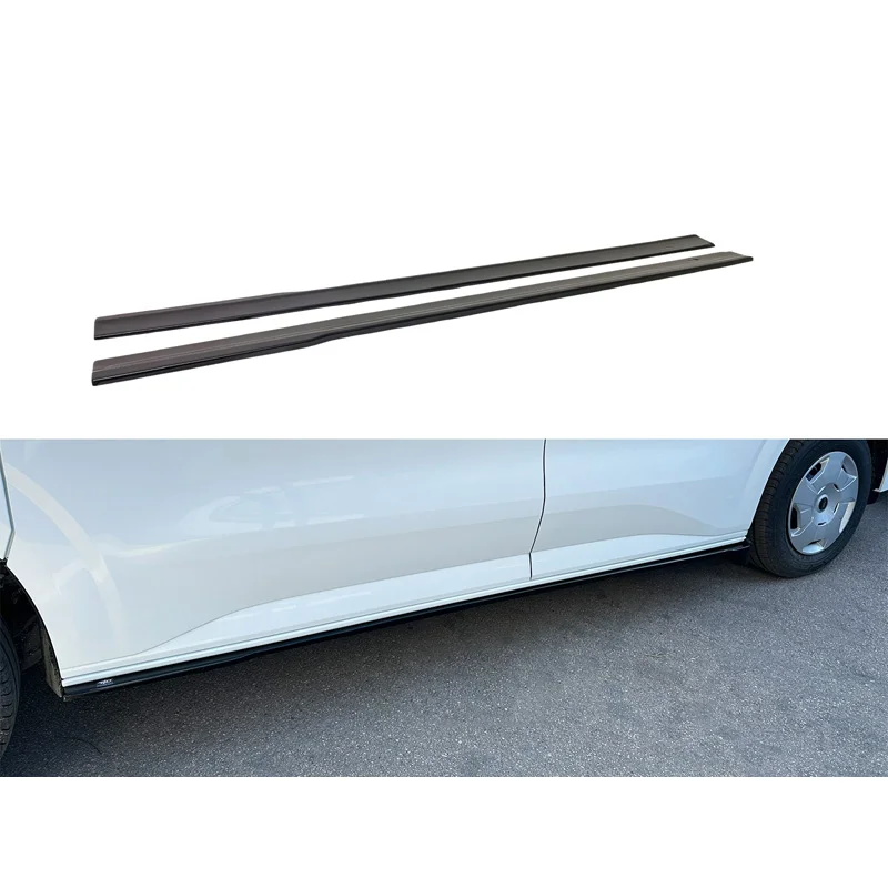 Motordrome Sideskirts passend voor Ford Transit Custom SWB (V710) 2023- / Volkswagen Transporter T7 SWB 2024- (ABS)