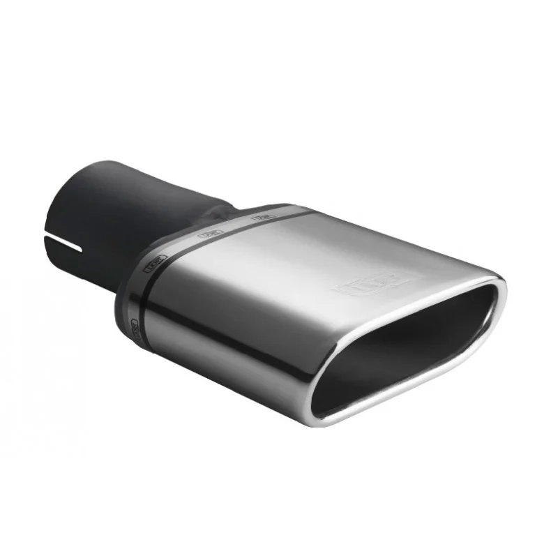 Ulter Sport Uitlaatsierstuk - Ovaal 167x60mm - Lengte 120mm - Montage ->50mm - RVS