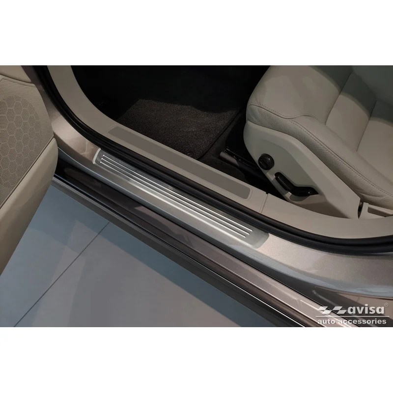 Avisa RVS Instaplijsten passend voor Volvo V90 & V90 Cross Country 2016- - 'Lines' - 4-delig