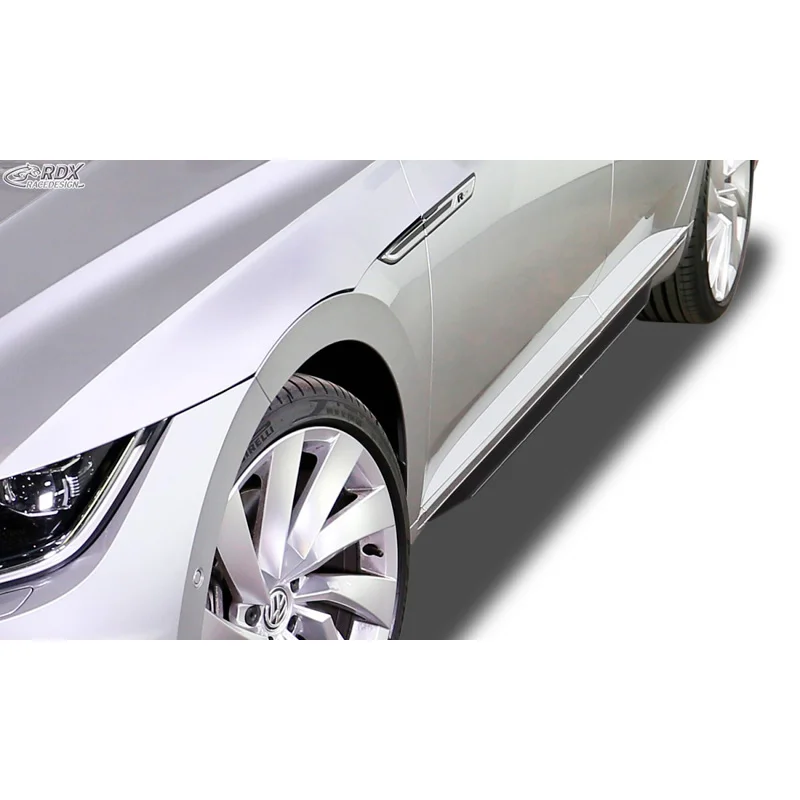 RDX Sideskirts ‘Slim’ passend voor Volkswagen Arteon 2017- incl. Shooting Brake 2020- (ABS zwart glanzend)