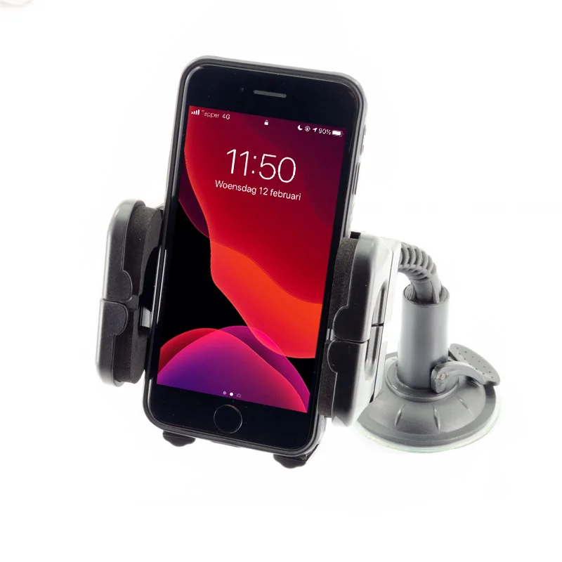 Hypersonic Universele Smartphone/Navigatiehouder met Zuignap/Zwanenhals 40-120mm