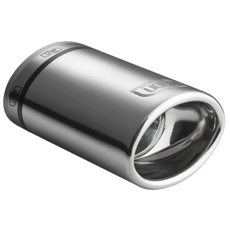 Ulter Sport Uitlaatsierstuk – Ovaal 95x65mm – Lengte 120mm – Montage 30-42mm – RVS