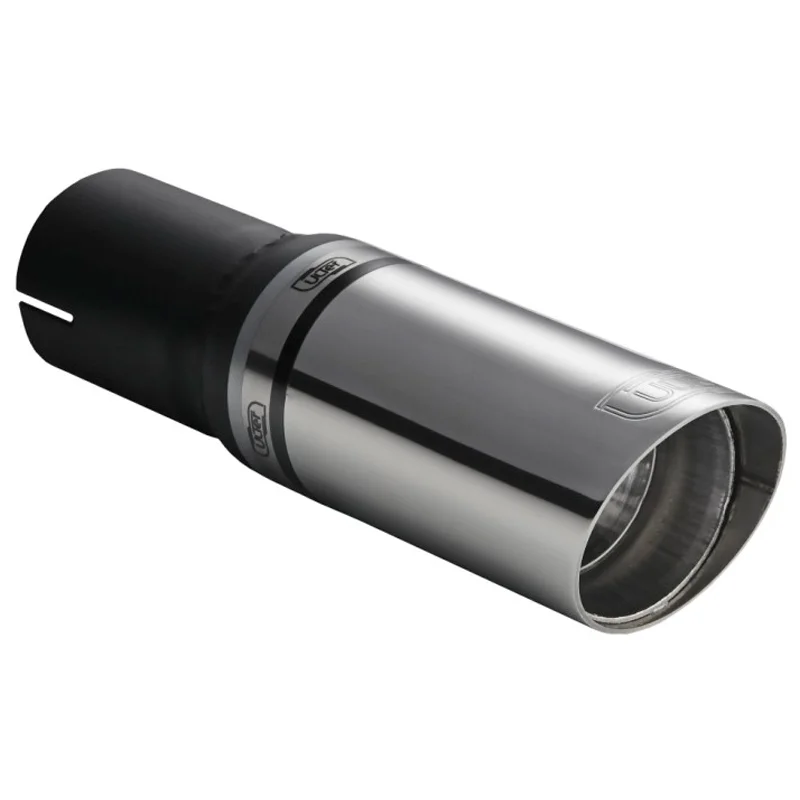 Ulter Sport Uitlaatsierstuk - Rond Ø60mm Schuin - Lengte 140mm  - Montage ->50mm - RVS