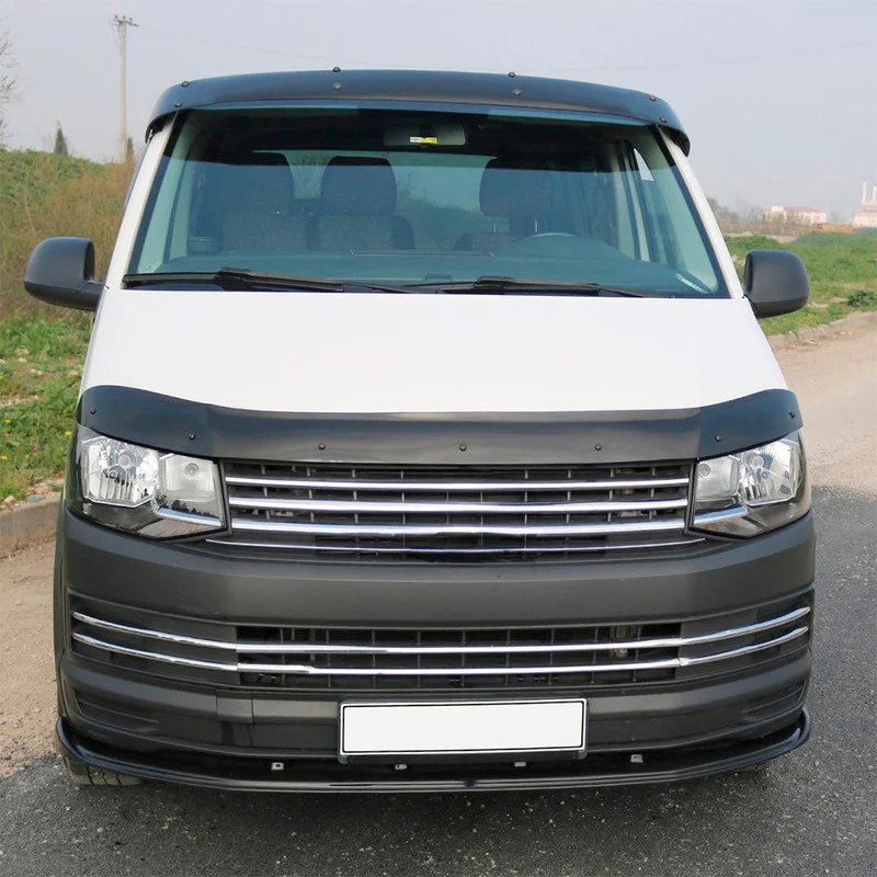 Oneway Motorkapbeschermer (steenslagcover) passend voor Volkswagen Transporter T6/T6.1 2015-2022 – Glanzend zwart