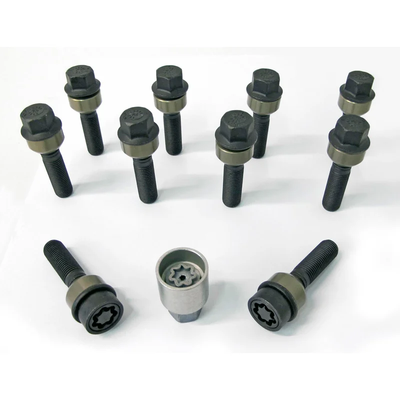 H&R Wielboutenset bolkonisch met beweegbare ring R14 M14x1.50 - Lengte 63mm - 10 stuks (Bv. passend voor Porsche) - incl. wielsloten