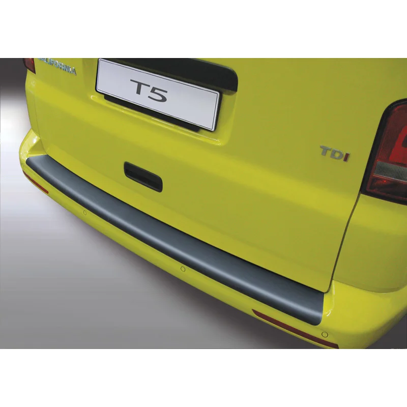RGM ABS Achterbumper beschermlijst passend voor Volkswagen T5 Caravelle 2012-2015 (voor gespoten bumpers) Zwart