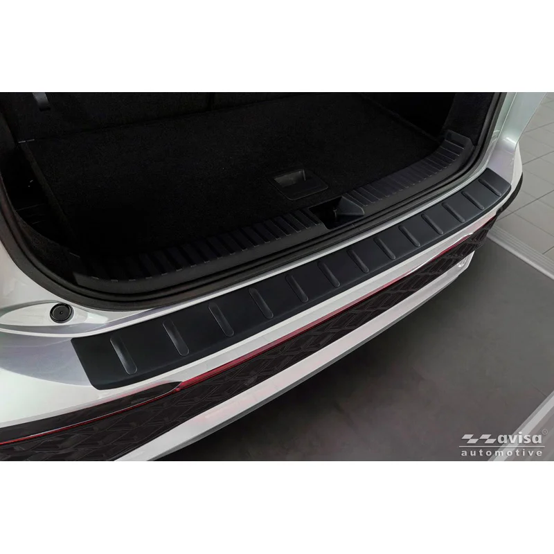Avisa RVS Achterbumperprotector passend voor Volkswagen Tayron 2024- - Matzwart