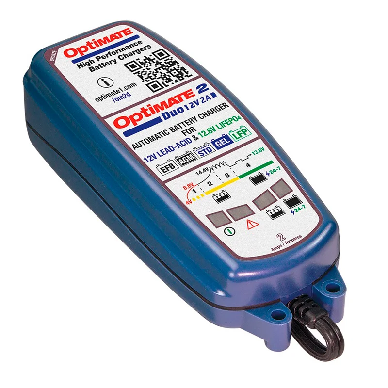 Optimate 2 DUO – 5-staps 12V/12,8V 2A acculader-onderhouder