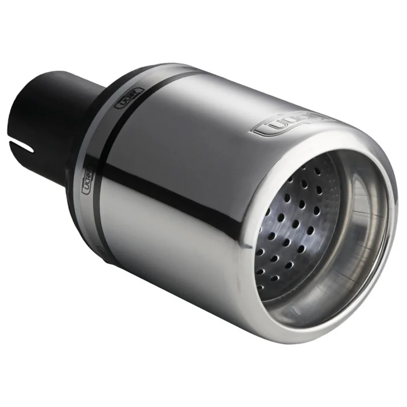 Ulter Sport Uitlaatsierstuk – Rond Ø100mm Type 2- Lengte 120mm – Montage ->50mm – RVS