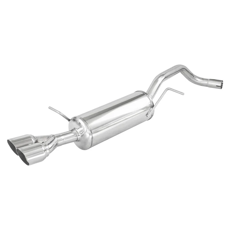 InoXcar 100% RVS Sportuitlaat passend voor Seat Ibiza SC (6J) 1.2 Tsi 105pk 2011- 2x80mm Racing