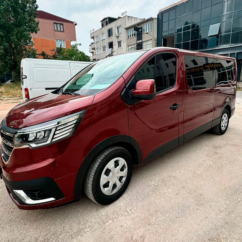 Oneway Set spatbordverbreders (Trims) passend voor Renault Trafic 2022- - Matzwart