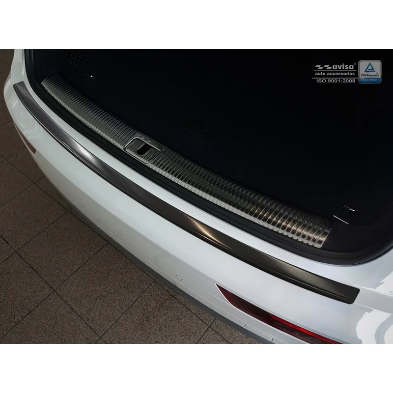 Avisa RVS Achterbumperprotector passend voor Audi Q5 2017-2020 & FL 2020- - Zwart