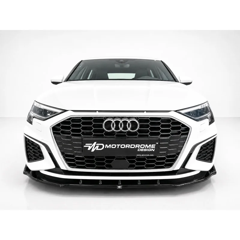 Motordrome Voorspoiler passend voor Audi A3 (8Y) Sportback & Sedan S-Line / S3 2020-2024 (ABS)