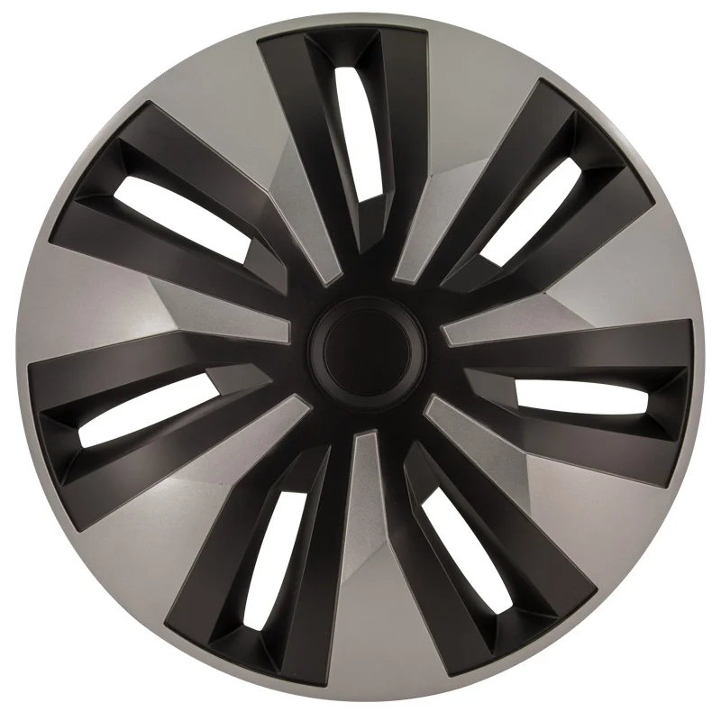 AutoStyle 4-Delige Wieldoppenset Orion-VAN 15-inch zilver/zwart (bol)