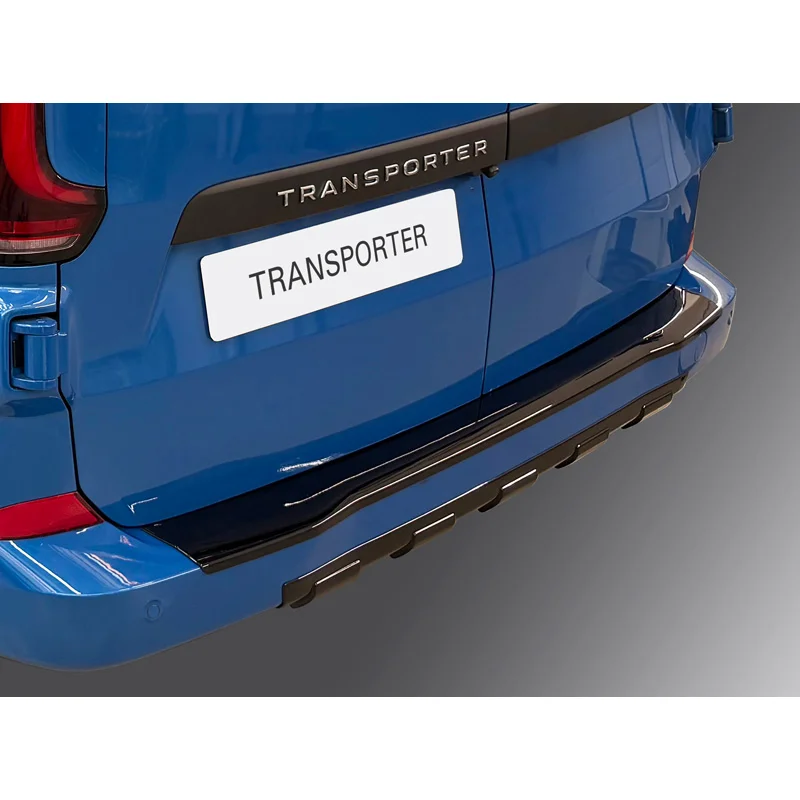 RGM ABS Achterbumper beschermlijst passend voor Ford Transit Custom (V710) 2023- / Volkswagen Transporter T7 2024- Glanzend Zwart