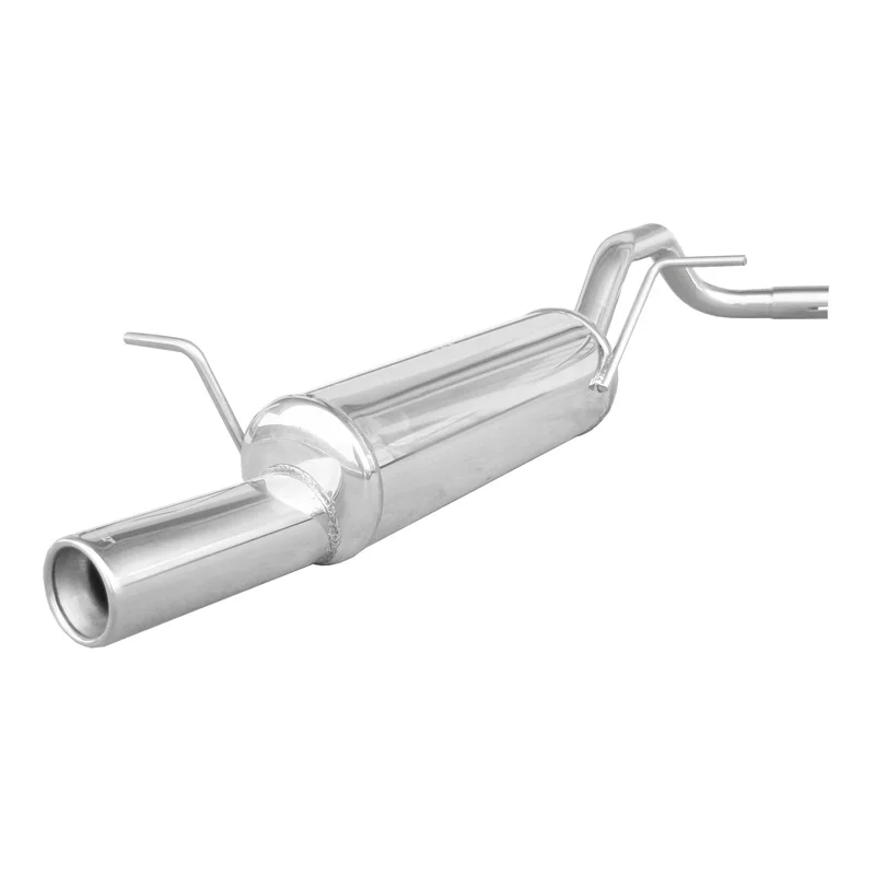 InoXcar 100% RVS Sportuitlaat passend voor Seat Ibiza 6L 1.2 12v (64pk) 2002- 80mm