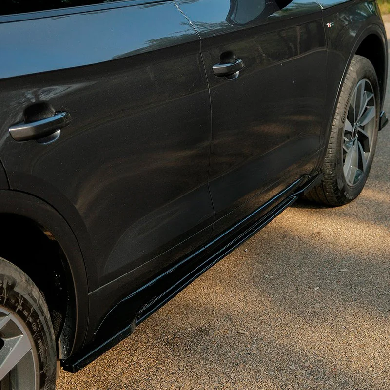 Oneway Set Sideskirts passend voor Audi SQ5 / Q5 S-Line (FY) Facelift 2020-2024 incl. Sportback – Glanzend zwart