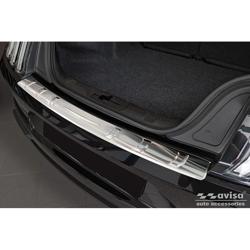 Avisa RVS Achterbumperprotector passend voor Ford Mustang VI Coupé 2015-2017 & FL 2017- incl. GT - Zilver
